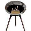 Le Feu Chromed Silver Ground Wood Low | Bio-ethanol Haard | Model 2025