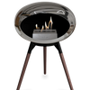 Le Feu Chromed Silver Ground Wood Low | Bio-ethanol Haard | Model 2025