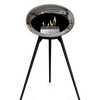 Le Feu Chromed Silver Ground Wood High | Bio-ethanol Haard | Model 2025