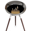 Le Feu Chromed Silver Ground Wood Low | Bio-ethanol Haard | Model 2025
