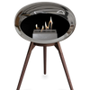 Le Feu Chromed Silver Ground Wood Low | Bio-ethanol Haard | Model 2025
