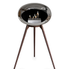 Le Feu Chromed Silver Ground Wood High | Bio-ethanol Haard | Model 2025
