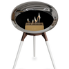 Le Feu Chromed Silver Ground Wood Low | Bio-ethanol Haard | Model 2025