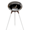 Le Feu Chromed Silver Ground Wood High | Bio-ethanol Haard | Model 2025
