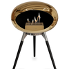 Le Feu Chromed Rose Gold Ground Wood Low | Bio-ethanol Haard | Model 2025