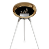 Le Feu Chromed Rose Gold Ground Wood High | Bio-ethanol Haard | Model 2025