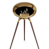 Le Feu Chromed Rose Gold Ground Wood High | Bio-ethanol Haard | Model 2025