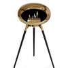 Le Feu Chromed Rose Gold Ground Wood High | Bio-ethanol Haard | Model 2025
