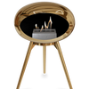 Le Feu Chromed Rose Gold Ground Wood Low | Bio-ethanol Haard | Model 2025