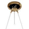 Le Feu Chromed Rose Gold Ground Wood High | Bio-ethanol Haard | Model 2025