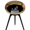 Le Feu Chromed Rose Gold Ground Wood Low | Bio-ethanol Haard | Model 2025