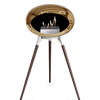 Le Feu Chromed Rose Gold Ground Wood High | Bio-ethanol Haard | Model 2025