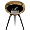 Le Feu Chromed Rose Gold Ground Wood Low | Bio-ethanol Haard | Model 2025