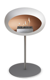 Le Feu White Ground Steel Low | Bio-ethanol Haard | Model 2025