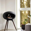 Le Feu Black Ground Wood Low | Bio-ethanol Haard | Model 2025
