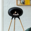 Le Feu Black Ground Wood High | Bio-ethanol Haard | Model 2025